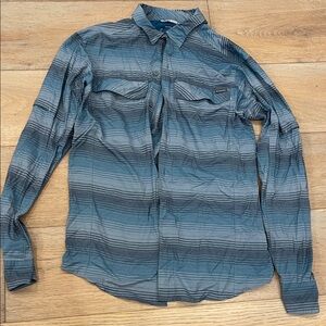 Columbia Men's Gray and Blue Casual Shirt